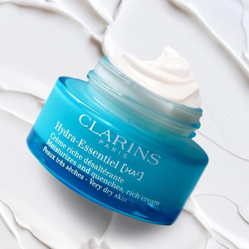 Clarins Hydra-Essentiel Rich Cream - Intensely Hydrating Moisturizer for Very Dry Skin | 1.7 Ounces