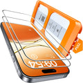TOCOL iPhone 17 Screen Protector - 9H Hardness Military Grade Shatterproof HD Glass | Full Coverage 2 Pack