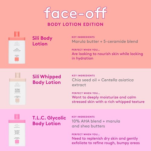 Drunk Elephant Sili Body Lotion - Lightweight Daily Moisturizer - 240 ml/8 fl oz - Clean & Cruelty-Free Skincare