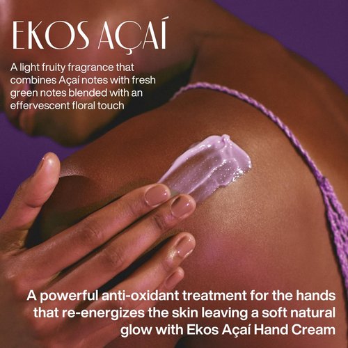 Natura - Ekos Açaí Hand Cream - Fast Absorbing Anti-Dullness Balm - Vegan Skin Moisturizer - 1.41oz (40g)