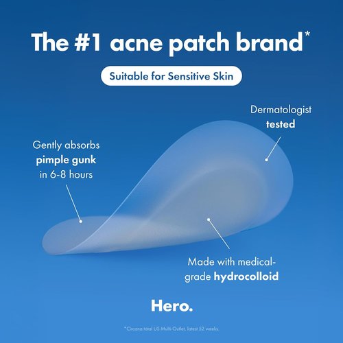 Mighty Patch™ Invisible+ Acne Pimple Patch - Discreet Hydrocolloid Cover for Zits & Blemishes (72ct)