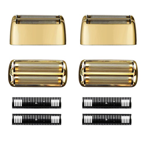 BaBylissPRO Replacement Foil & Cutters - Compatible With FXFS2 & Double Foil Shaver (Gold 2)