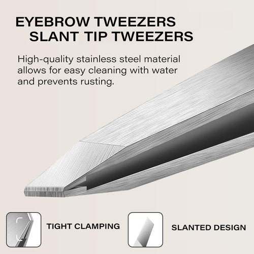 4-in-1 Eyebrow Grooming Set, Travel Brow Set, Japanese Blades Precision Eyebrow Razors W/Tweezer & Trimmer Scissor and Brow Brush, Professional Eyebrow Trimmers for Women, Travel Bag Included