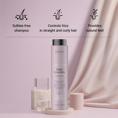 LAKMÉ Teknia Frizz Control Shampoo - Anti-Frizz Solution for Curly Hair | 300ml