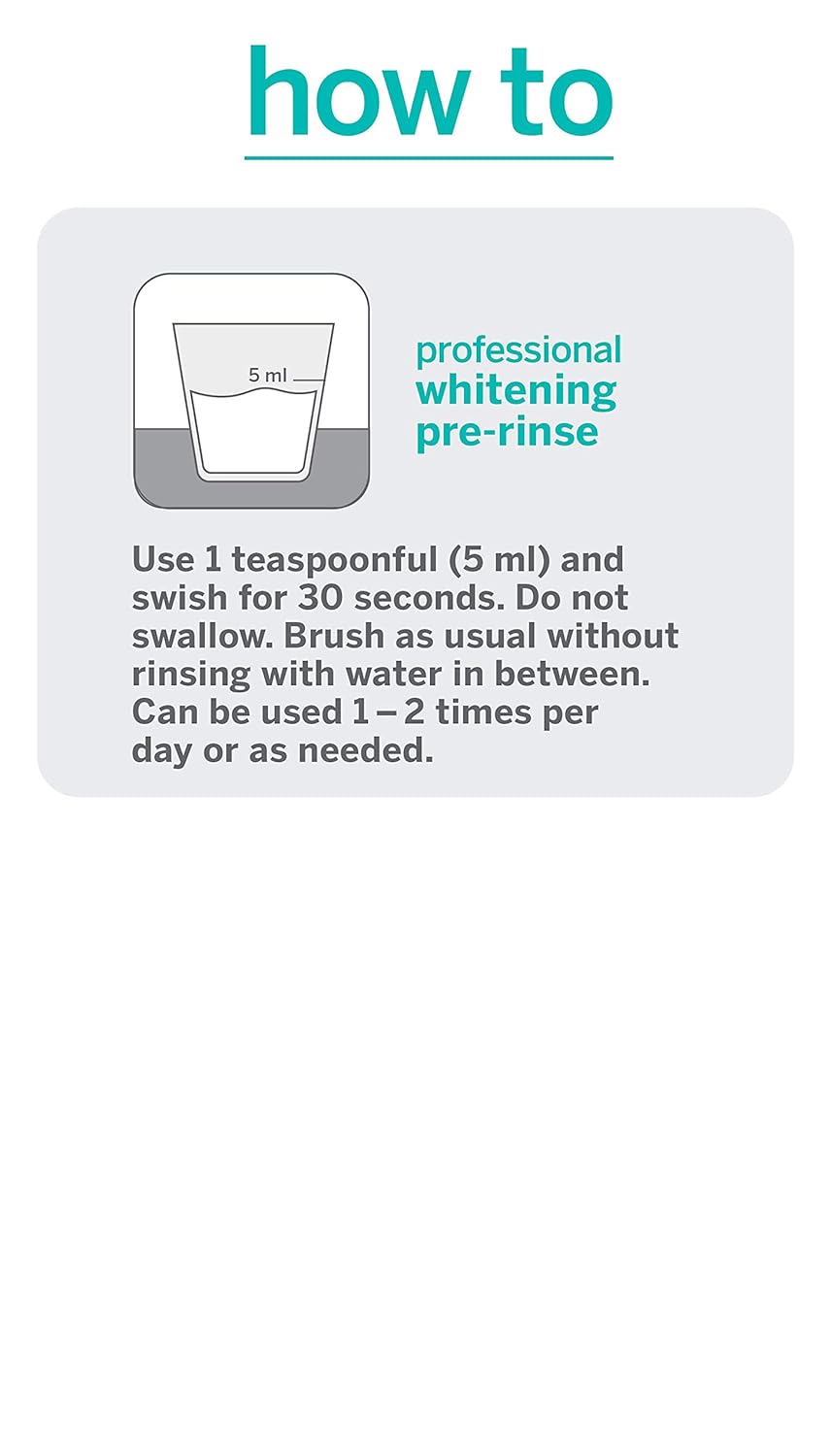 Supersmile Whitening Pre-Rinse - Clinically Formulated Dental Mouthwash, Original Mint, 5 Fl Oz