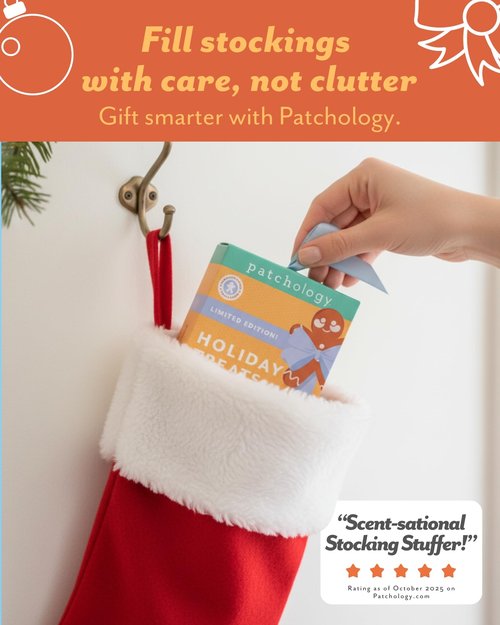 Patchology Holiday Treats Gingerbread Under Eye Patches Gift Set - Cute Stocking Stuffers with Gingerbread Scent - No-Slip Masks that Hydrate, Soothe and Refresh Skin - 5 Pair (Limited Edition)