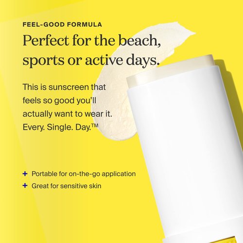 Supergoop! PLAY Mineral Stick SPF 50, 0.67 oz - On-the-Go Broad Spectrum Face Sunscreen - Water Resistant - Vegan
