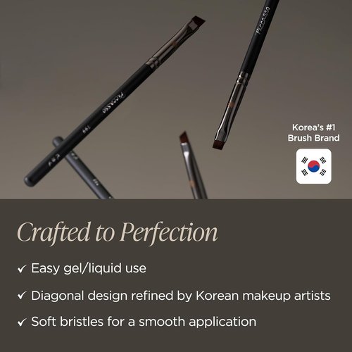 Piccasso 799 Edge Eyeliner Brush - Precision Angled Brush for Gel, Liquid & Cream Eyeliner | Professional Makeup Tool