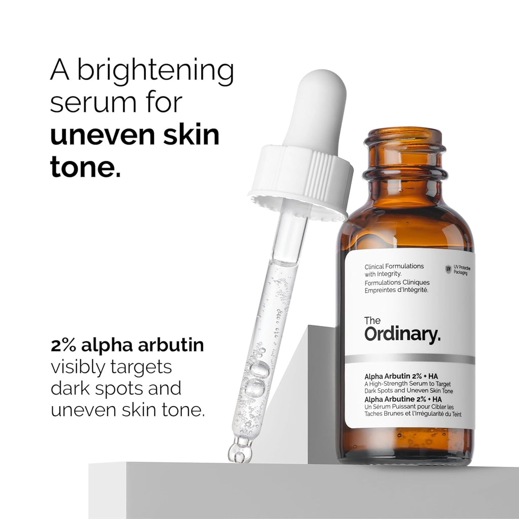 The Ordinary Dark Spot Collection - Skin Care Bundle with Vitamin C, Alpha Arbutin & Hyaluronic Acid | 3 x 1 Fl Oz
