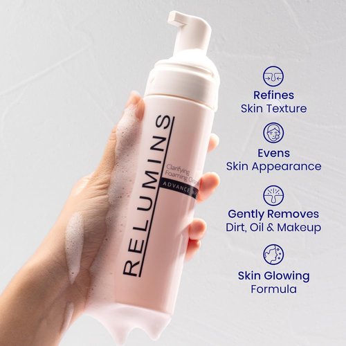 Relumins Advance Clarifying Foaming Cleanser - Gentle Facial Cleanser for Sensitive Skin | Non-Drying Formula – 200ml