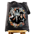 WZMPA Goth Queens With Flowers Cosmetic Bag Lily & Morticia & Vampira Fans Gifts Ghoul Gang Makeup Zipper Pouch Bag (Goth Queens -T BL)