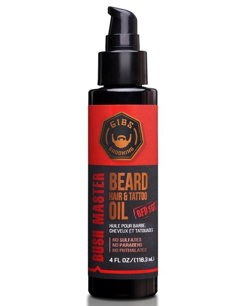 GIBS Beard Oil - Softens & Strengthens Beard Growth, Moisturizes Skin | 4 Scents, 2 Sizes
