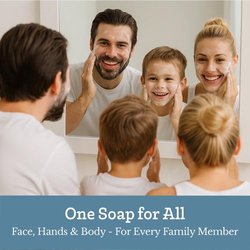 Southern Natural Goat Milk Soap Bar (Unscented 3 Pack) For Dry Sensitive Skin. Natural, Handmade Soap For Men, Women, Kids & Baby. Use On Face & Body