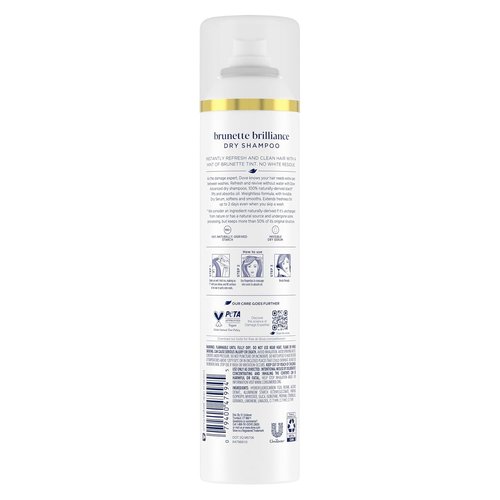Dove Advanced Dry Shampoo - Brunette Brilliance for Refreshing & Reviving Hair - 7.3 oz