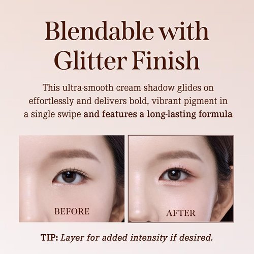 DEARDAHLIA Perfect Designing Shadow Stick (Bronze Gold) - Weightless Eyeshadow Stick with Smooth & Blendable Texture, High Pigment, Long-Lasting. Vegan Korean Eye Makeup