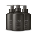 Method Gel Hand Soap, Vetiver + Amber, Reusable Black Aluminum Bottle, 12 oz (Pack of 3)