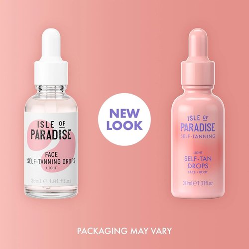 Isle of Paradise Self Tanning Drops - Natural Bronze Glow, Long-Lasting & Dermatologist-Approved, 1.01 fl. oz