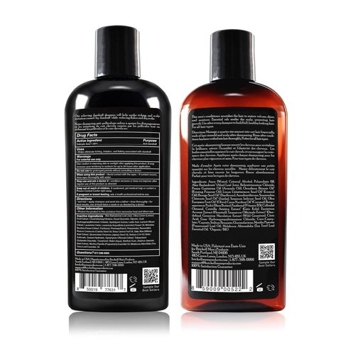 Brickell Men's Dandruff Shampoo and Conditioner Set - All-Natural Hair Care Routine | Refreshing Scent