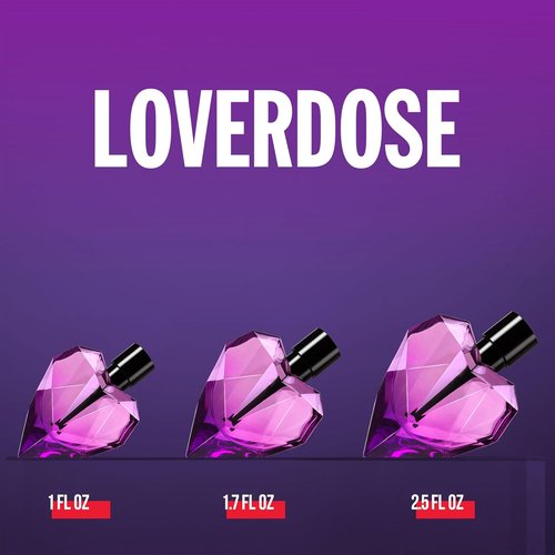 Diesel Loverdose Eau de Parfum for Women - Oriental Fragrance with Mandarin, Jasmine & Vanilla | 2.5 Fl. Oz.