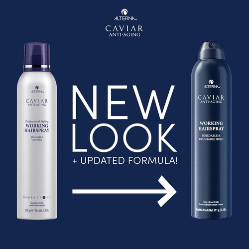 Alterna CAVIAR Anti-Aging Working Hairspray - Buildable Hold & Frizz Control | Sulfate-Free Shine