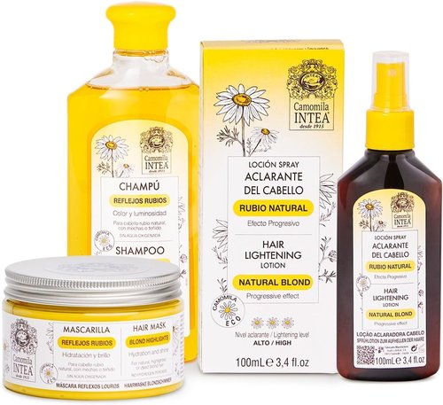 Camomila Intea Hair Lightener - 3-in-1 Natural Blond Kit for Effortless Highlights