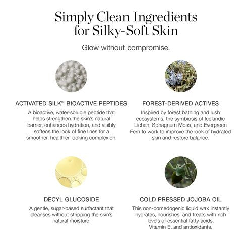 Ogee Silk Dream Facial Cleanser - Organic Daily Face Cleanser for Hydration & Moisture - Travel Size (1 oz | 30mL)