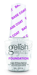 Gelish MINI Foundation Base Coat – 9ml Soak Off UV LED, Strong Adhesion, Protects Natural, No Chip No Lift, Professional Manicure Prep Essential