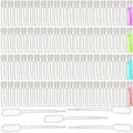 Mezchi 200Pcs Mini 1ml Clear Glass Perfume Sample Bottles with 5 Droppers, Empty Refillable Cologne Decant Bottles, Travel Tester Vials for Fragrance, Essential Oils, DIY Liquids
