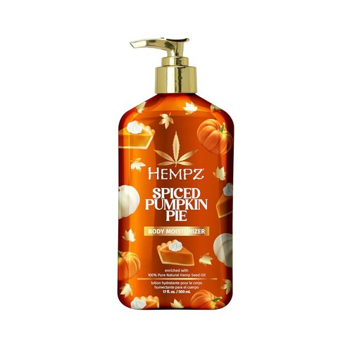 Hempz Spiced Pumpkin Pie Body Moisturizer - Fall Skin Care Lotion for Men & Women | 17 fl. oz.