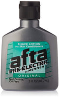 AFTA Shave Lotion with Skin Conditioners, Pre-Electric by Mennen, Original, Not Greasy, Oil Free, 3 FL OZ - 8 Pack
