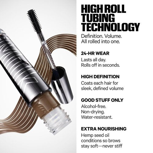 Milk Makeup KUSH High Roll Brow Tint - Volumizing Tubing Gel Shapes & Sets Eyebrows for 24 Hours - Water Resistant & Smudge-Proof