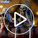 Halloween Skeleton Statues Set of 3 - See Hear Speak No Evil Skull Decor