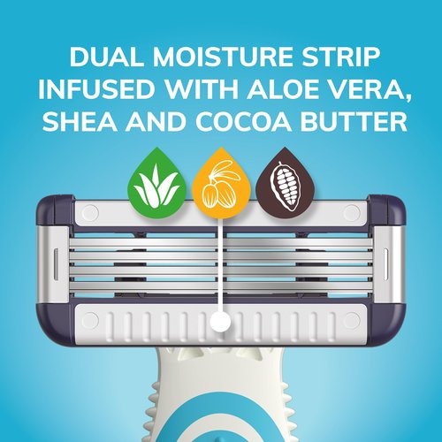 BIC EasyRinse Sensitive Anti-Clogging Men's Disposable Razors, Clinically Proven for Sensitive Skin, Shaving Razors With 4 Blades, 6 Count