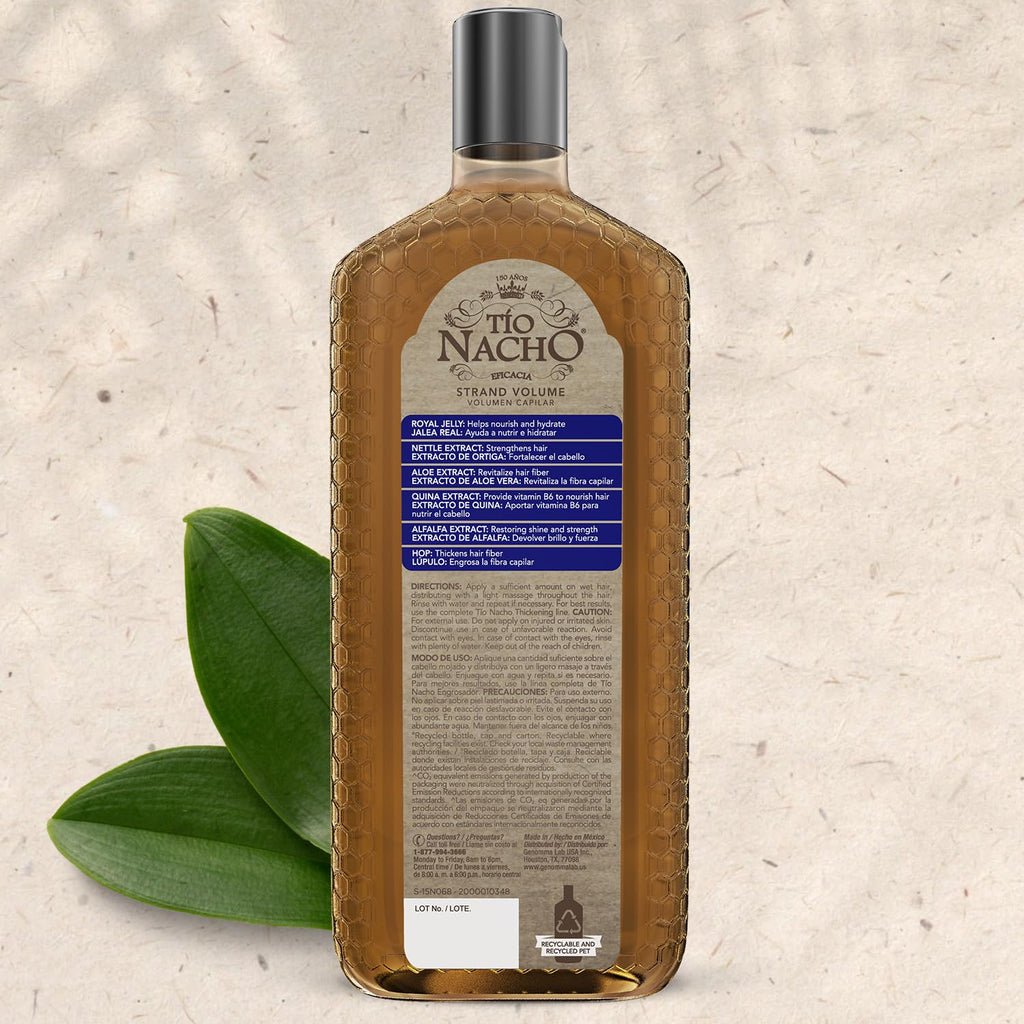 Tio Nacho Thickening Shampoo - Volumizing Formula with Royal Jelly & Nettle Extract | 14 fl oz for Thinning Hair