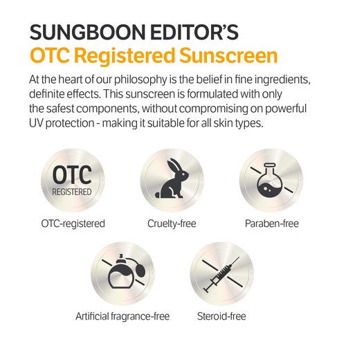 SUNGBOON EDITOR Daily Invisible Blurring Sunscreen with Broad Spectrum SPF 40 Invisible Sunscreen for Face, Makeup Primer spf, 50ml, 1.69 fl.oz, Oil Free, Weightless