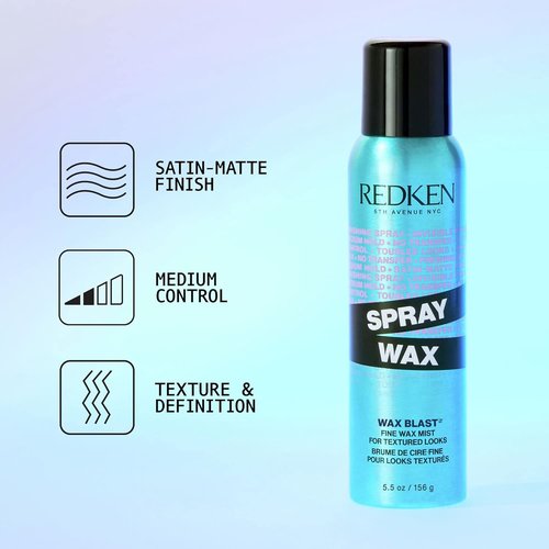 Redken Spray Wax | Invisible Texture Mist for All Hair Types - High Impact Finishing Spray for Volume & Dimension