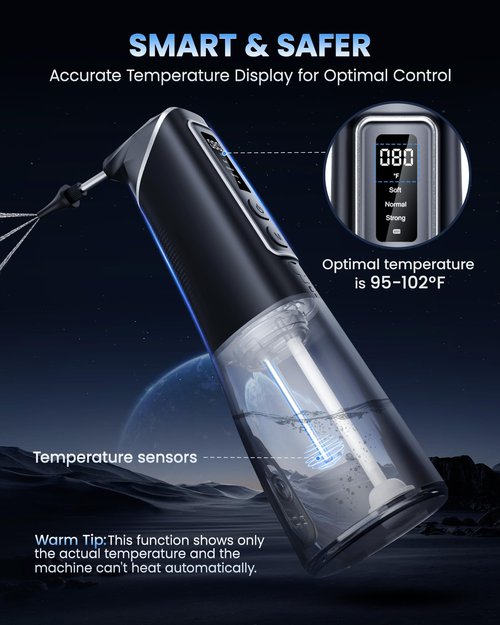 Ear Wax Removal, ONLYCARE FSA - HSA Eligible Earwax Removal Kit, Safe Ear Cleaner with Water Temp Sensor, Electric Ear Irrigation Flushing System, IPX7 Waterproof, USB Chargeable for Effective Clean