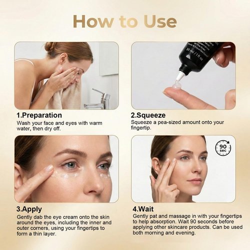 Regine Switzerland Instant Eye Tightener Cream - Firming & Lifting Treatment for Dark Circles, 1 Fl Oz