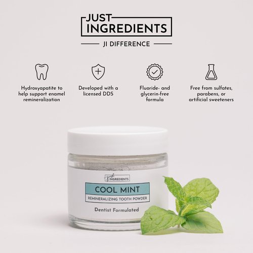 Remineralizing Tooth Powder – Fluoride-Free Oral Care – Gently Cleans & Whitens – Supports Strong Teeth & Fresh Breath – Vegan, Non-GMO, Made with Real Food Ingredients (Regular, Remineralizing)