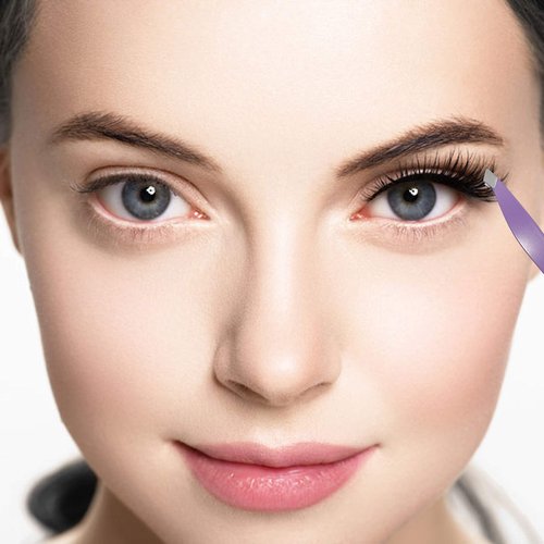 Best Mini Eyebrow Tweezers Set - Professional Stainless Steel Tweezers for Travel, Best Precision Tweezers for Eyebrows - Great Precision for Facial Hair Removal, Portable for Outdooring (White)