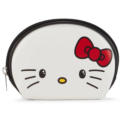 Hello Kitty Cosmetic Case Set - Girls, Boys, Teens, Adults - Officially Licensed Hello Kitty Travel Cosmetic Case 3 Piece Set (Clear Black)