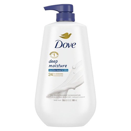 Dove Advanced Care Dry Spray Antiperspirant Deodorant Caring Coconut 3 Count & Dove Body Wash with Pump Deep Moisture For Dry Skin Moisturizing Skin Cleanser