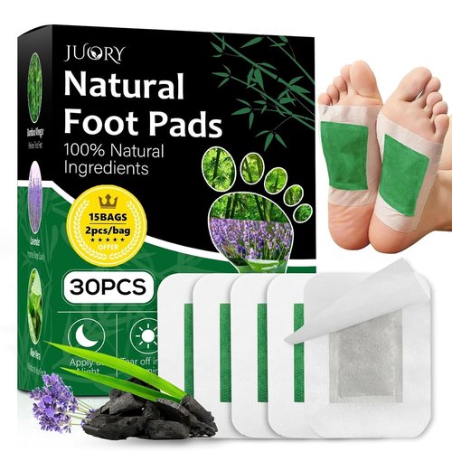 Natural Foot Care Pads, 30 Pcs Premium Herbal Ingredients Patches for Deep Cleansing, for Refresh, Energize & Moisturize - 15 Bags