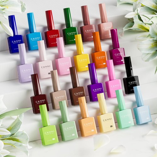 CANNI CC1 30Pcs 9ML Gel Nail Polish Set, Black Hot Pink Green Yellow Purple Blue Gel Polish Kit Soak Off LED UV Nail Art Starter Manicure Salon DIY at Home