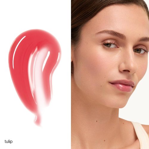 Goop Beauty Hydra-Barrier Gel Gloss - Hydrating Lip Gloss with Hyaluronic Acid & Vitamin E | Tulip - Sheer Hot Pink | 0.13 oz