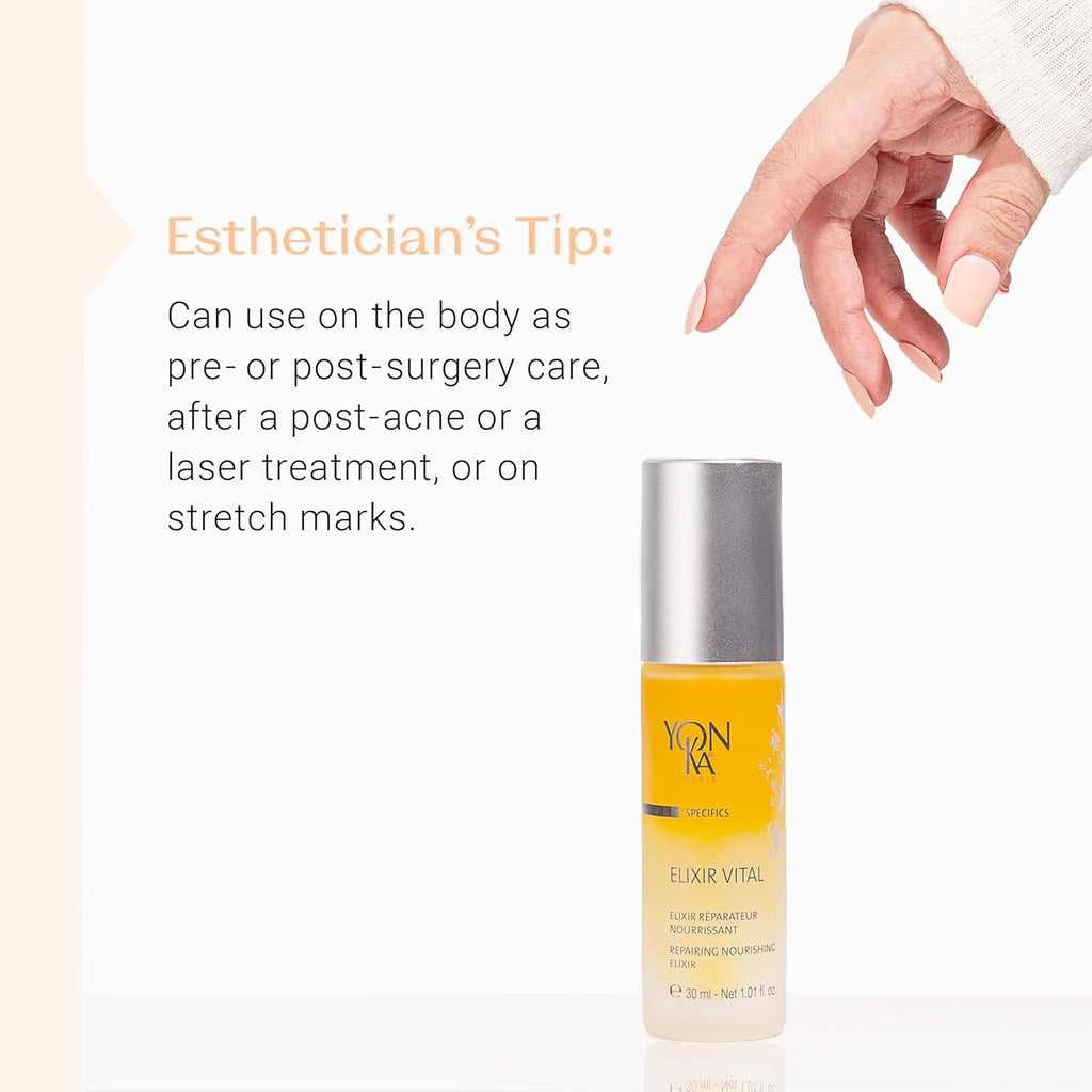 Yon-Ka Elixir Vital Concentrate - Revitalizing Anti-Aging Serum for Moisturized, Remineralized Skin | Paraben-Free | 1.01 fl oz