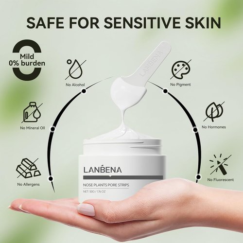 LANBENA Pore Strips - Blackhead Remover Nose Strips | 100 Pcs (50g/1.76 Oz) for Clear Skin