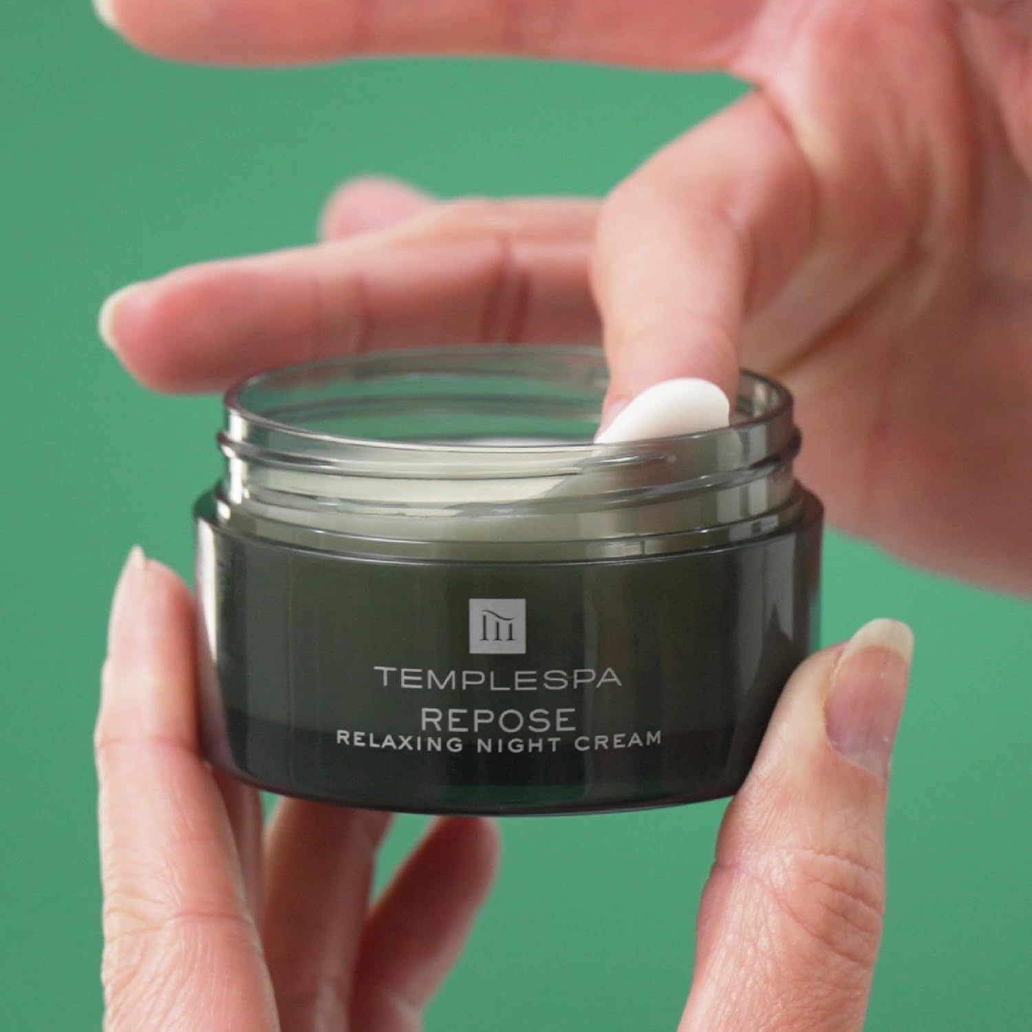 TEMPLESPA Repose Night Face Cream - Relaxing Aromatherapy, Anti-Aging, Vegan, 1.6 fl. oz.