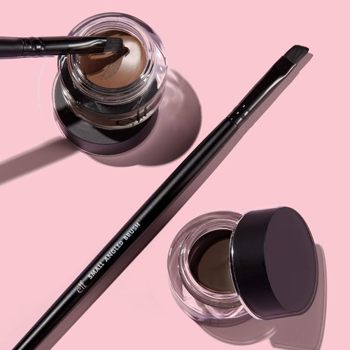e.l.f. Small Angled Brush - Creates Even Lines for Lip, Eyebrow & Eyeliner Application | Vegan & Cruelty-Free