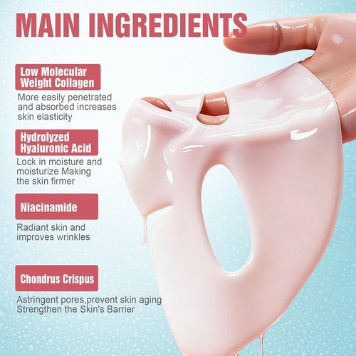 Regine Switzerland Deep Collagen Face Mask - Hydrating Hydrogel for Firming & Elasticity | 40g x 5ea